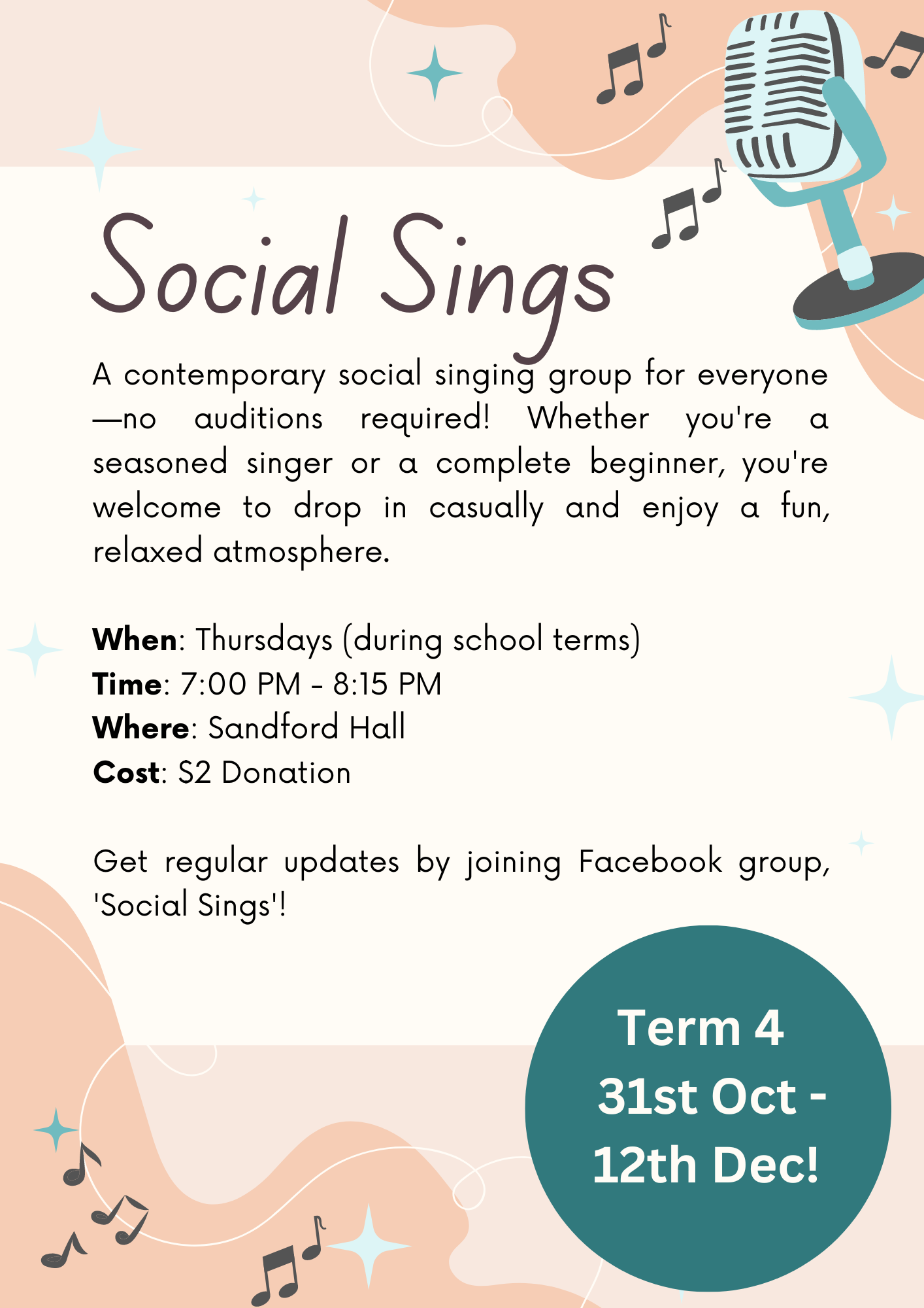 Social Sings Flyer